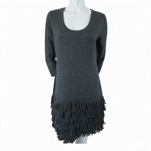 Calvin Klein Grey 3/4 Sleeve Sweaterdress Large